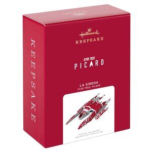 New! Star Trek Picard Spaceship La Sirena Hallmark Keepsake Christmas Ornament